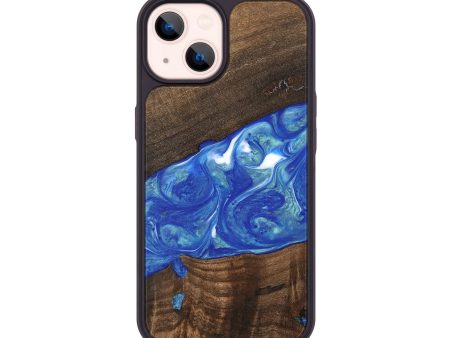 iPhone 14 Wood Phone Case - Daron (Blue, 747478) Online Hot Sale