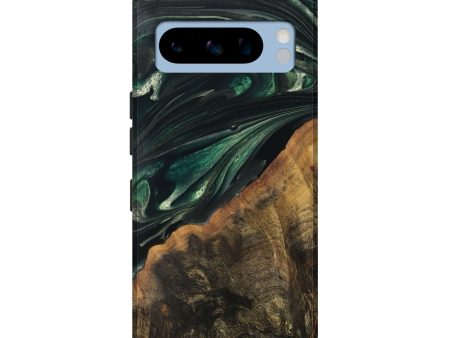 Pixel 8 Pro Wood Live Edge Phone Case - Javion (Green, 747483) Hot on Sale