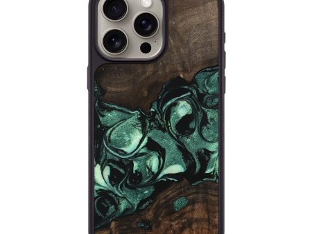 iPhone 15 Pro Max Wood Phone Case - Ivana (Green, 747443) Supply