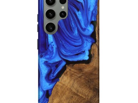 Galaxy S23 Ultra Wood Live Edge Phone Case - Ashlie (Blue, 747482) Discount