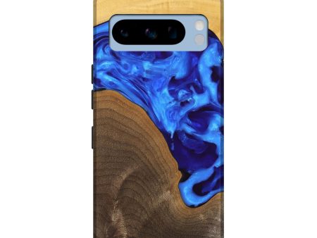 Pixel 8 Pro Wood Live Edge Phone Case - Jadiel (Blue, 747498) Online Hot Sale