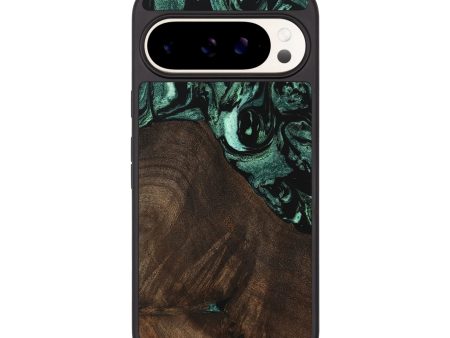 Pixel 9 Wood Phone Case - Brittny (Green, 747416) Cheap