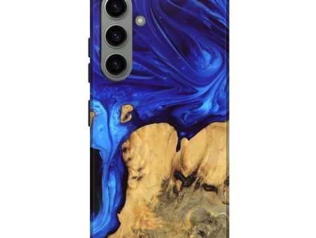 Galaxy S24 Plus Wood Live Edge Phone Case - Lyndon (Blue, 747491) Fashion