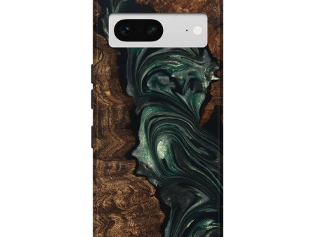 Pixel 7 Wood Live Edge Phone Case - Ezra (Green, 747497) Online Sale