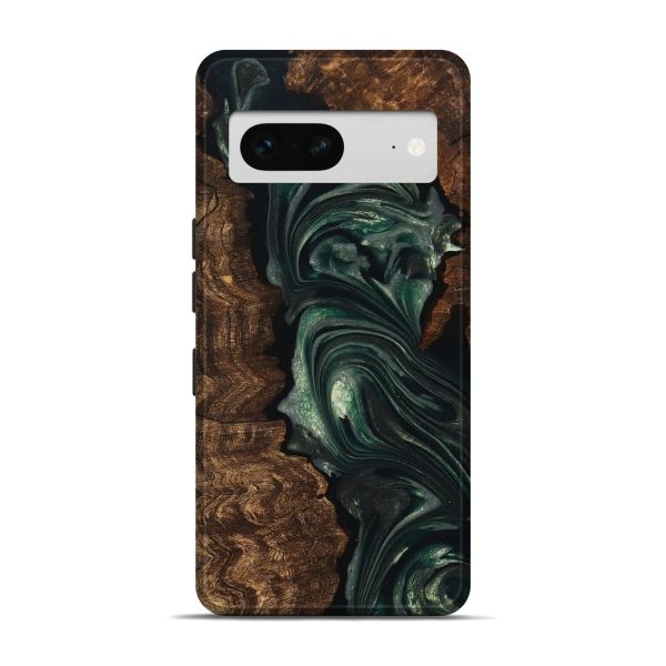 Pixel 7 Wood Live Edge Phone Case - Ezra (Green, 747497) Online Sale