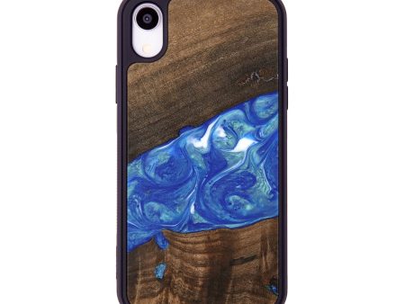 iPhone Xr Wood Phone Case - Daron (Blue, 747478) Discount