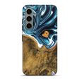 Galaxy S24 Plus Wood Live Edge Phone Case - Ben (Blue, 747508) Supply