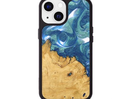 iPhone 13 Wood Phone Case - Cristy (Blue, 747450) on Sale