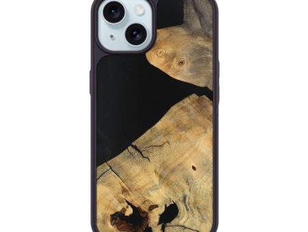 iPhone 15 Wood Phone Case - Ernie (Wood Burl, 747453) Online Hot Sale