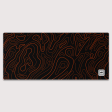 Orange Black Damascus Mousepad Supply