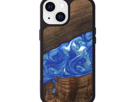 iPhone 13 Wood Phone Case - Daron (Blue, 747478) Hot on Sale