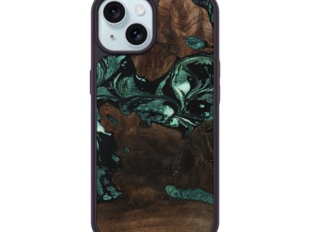 iPhone 15 Wood Phone Case - Jamir (Green, 747436) Hot on Sale