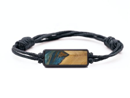 Classic Wood Bracelet - Faith (Teal & Gold, 747553) Online Sale