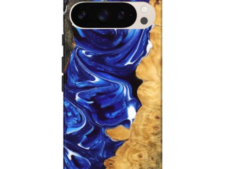 Pixel 9 Pro XL Wood Live Edge Phone Case - Marnie (Blue, 747506) Hot on Sale