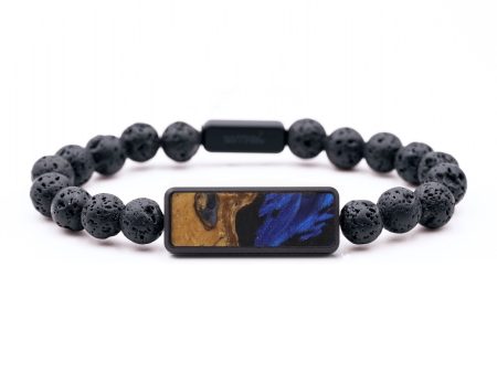 Lava Bead Wood Bracelet - Archer (Purple, 747523) Hot on Sale