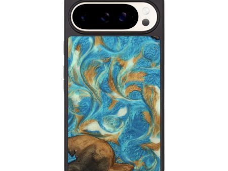 Pixel 9 Pro XL Wood Phone Case - Ava (Teal & Gold, 747427) Online now