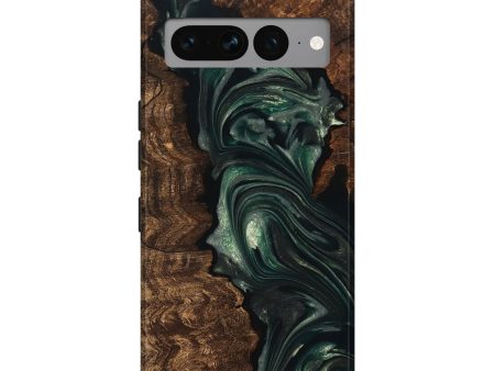 Pixel 7 Pro Wood Live Edge Phone Case - Ezra (Green, 747497) Sale