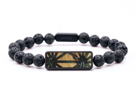 Lava Bead Wood Bracelet - Roland (Pattern, 747539) Supply