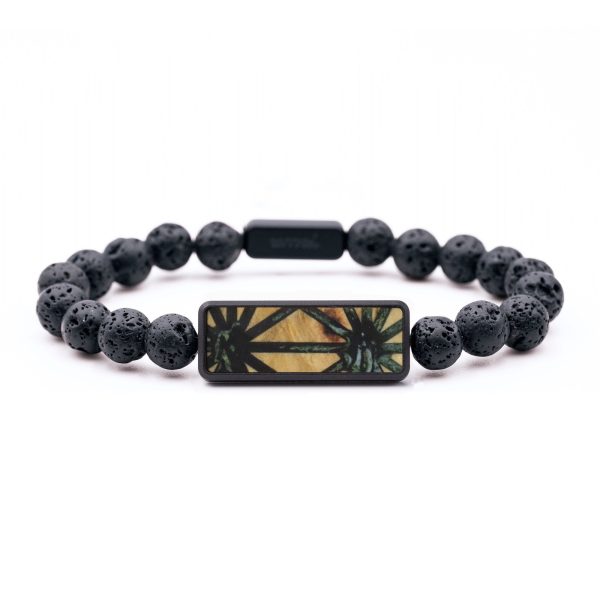 Lava Bead Wood Bracelet - Roland (Pattern, 747539) Supply