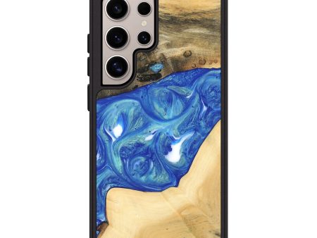 Galaxy S25 Ultra Wood Phone Case - Miles (Blue, 747446) Sale