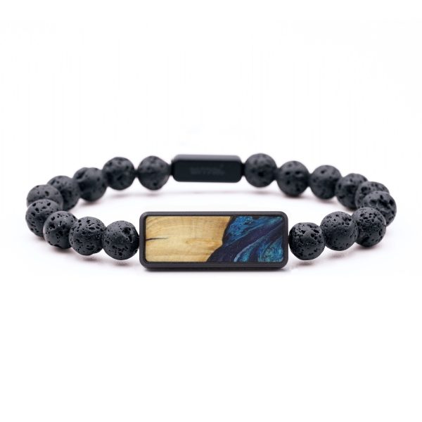 Lava Bead Wood Bracelet - Kehlani (Blue, 747541) For Cheap