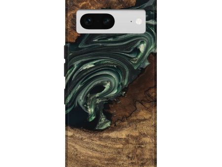 Pixel 7 Wood Live Edge Phone Case - Ian (Green, 747484) For Sale