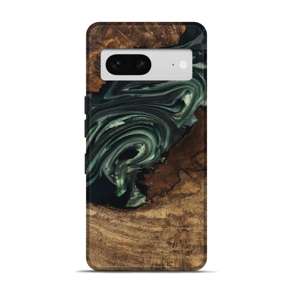 Pixel 7 Wood Live Edge Phone Case - Ian (Green, 747484) For Sale