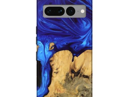 Pixel 7 Pro Wood Live Edge Phone Case - Lyndon (Blue, 747491) Sale