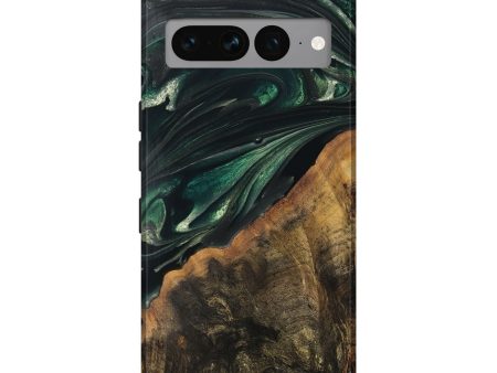 Pixel 7 Pro Wood Live Edge Phone Case - Javion (Green, 747483) Online now