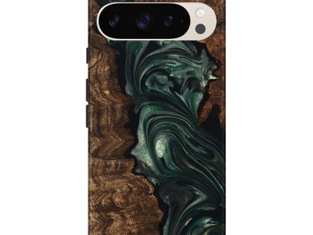 Pixel 9 Pro XL Wood Live Edge Phone Case - Ezra (Green, 747497) Cheap