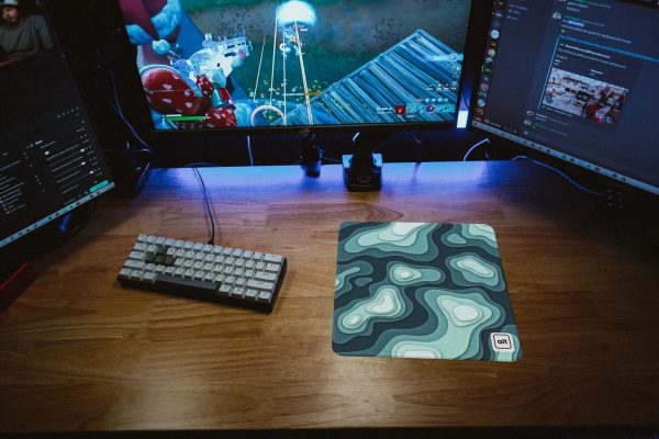 Blue Green Regions Mousepad Hot on Sale