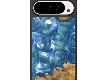 Pixel 9 Pro XL Wood Phone Case - Lum (Blue, 747459) Online Hot Sale