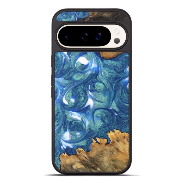 Pixel 9 Pro XL Wood Phone Case - Lum (Blue, 747459) Online Hot Sale