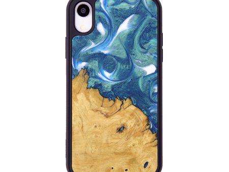 iPhone Xr Wood Phone Case - Cristy (Blue, 747450) Online Sale