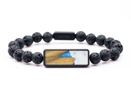 Lava Bead Wood Bracelet - Emil (Coastal, 747513) Cheap