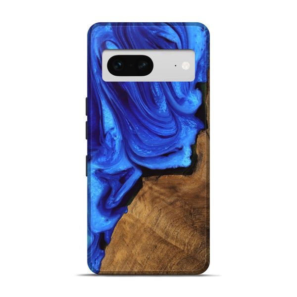 Pixel 7 Wood Live Edge Phone Case - Ashlie (Blue, 747482) Hot on Sale