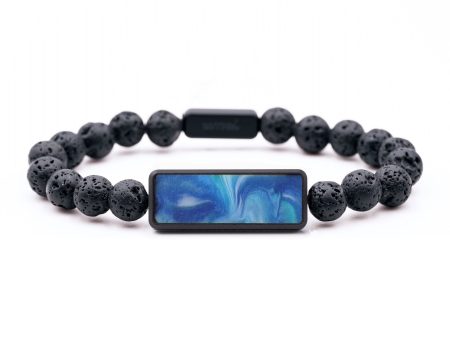 Lava Bead ResinArt Bracelet - Sophie (Blue, 747550) on Sale