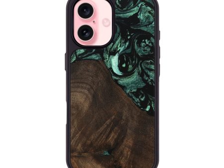 iPhone 16 Wood Phone Case - Brittny (Green, 747416) For Discount