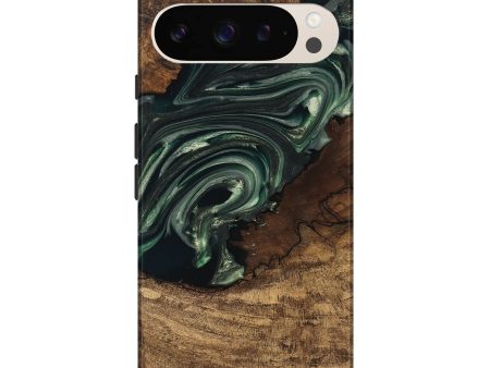 Pixel 9 Pro XL Wood Live Edge Phone Case - Ian (Green, 747484) Online now