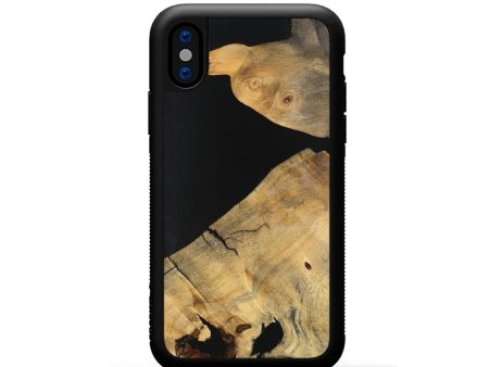 iPhone Xs Wood Phone Case - Ernie (Wood Burl, 747453) Hot on Sale