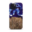 iPhone 15 Wood Live Edge Phone Case - Alisa (Blue, 747501) Online now