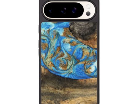 Pixel 9 Pro XL Wood Phone Case - Nelson (Teal & Gold, 747411) Sale