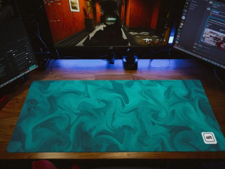 Teal Liquify Mousepad Online now