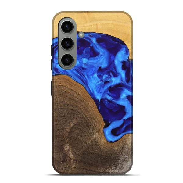 Galaxy S24 Plus Wood Live Edge Phone Case - Jadiel (Blue, 747498) Fashion