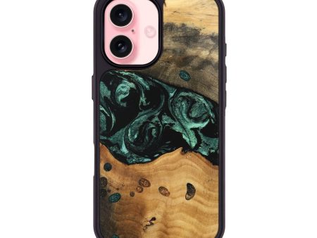 iPhone 16 Wood Phone Case - Isis (Green, 747433) Online Sale