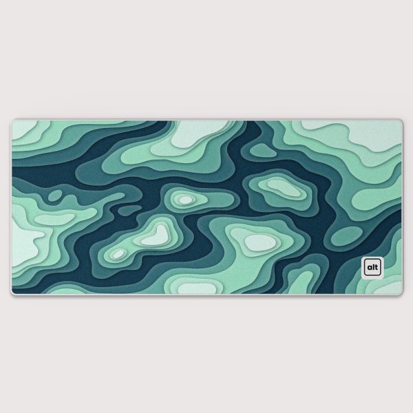 Blue Green Regions Mousepad Hot on Sale