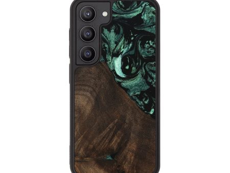 Galaxy S23 Wood Phone Case - Brittny (Green, 747416) Online