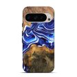 Pixel 9 Pro Wood Live Edge Phone Case - Felipe (Blue, 747485) For Sale