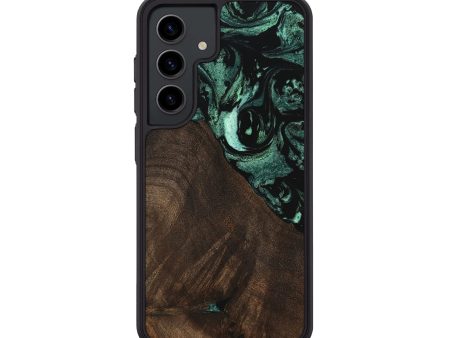 Galaxy S24 Wood Phone Case - Brittny (Green, 747416) For Discount