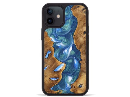 iPhone 12 mini Wood Phone Case - Jerrod (Blue, 747473) Discount